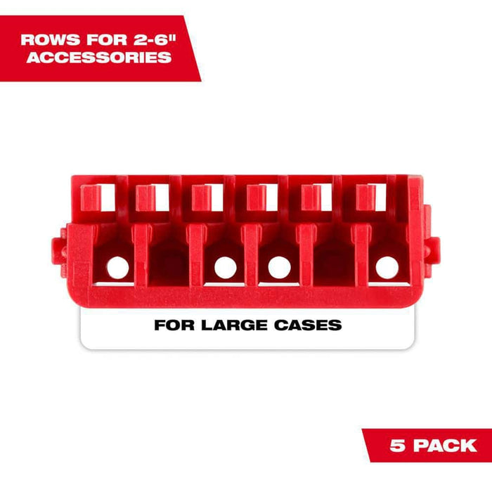Milwaukee Large Case Rows for Impact Driver Accessories 5PK