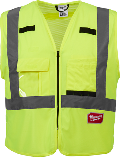 Milwaukee High Visibility Yellow Safety Vest - XXL/XXXL (CSA)