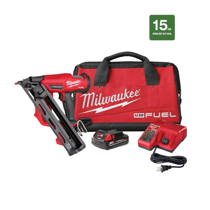 Milwaukee M18 FUEL™ 15 Gauge Finish Nailer Kit