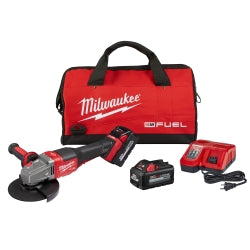 Milwaukee M18 FUEL™ 4-1/2 in.-6 in. No Lock Braking Grinder with Paddle Switch 2 Battery Kit