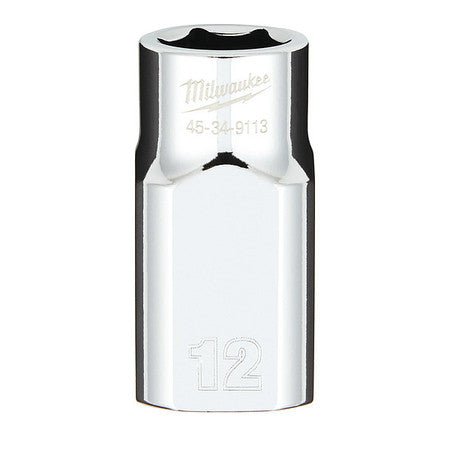 Milwaukee 1/2 in. Drive 12MM Metric 6-Point Socket with FOUR FLAT™ Sides