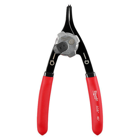 Milwaukee .038" Convertible Snap Ring Pliers - 45°