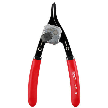 Milwaukee .047" Convertible Snap Ring Pliers - 45°