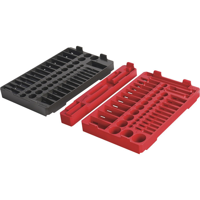 Milwaukee 1/4 in. & 3/8 in. 106 Pc. Ratchet and Socket Set in PACKOUT™- SAE & Metric Trays
