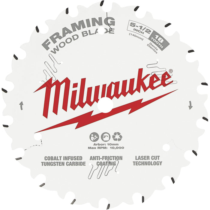 Milwaukee 5-1/2 in. 18T Framing Circular Saw Blade