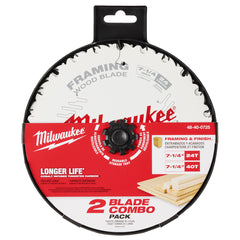 Milwaukee 7-1/4" 24T & 40T Circular Saw Blade 2PK