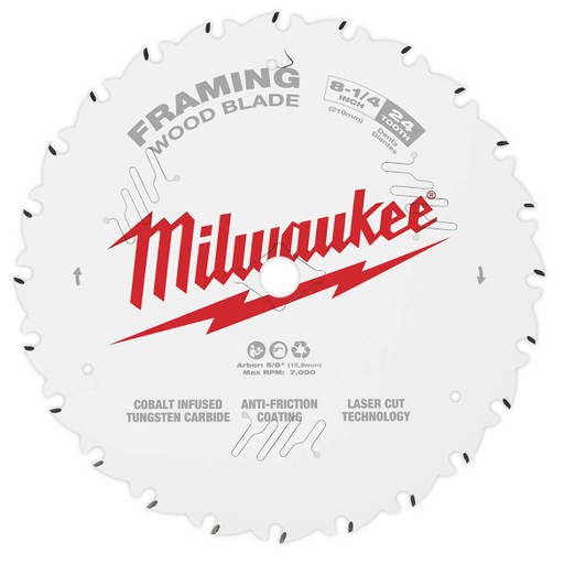 Milwaukee 8-1/4 in. 24T Framing Circular Saw Blade