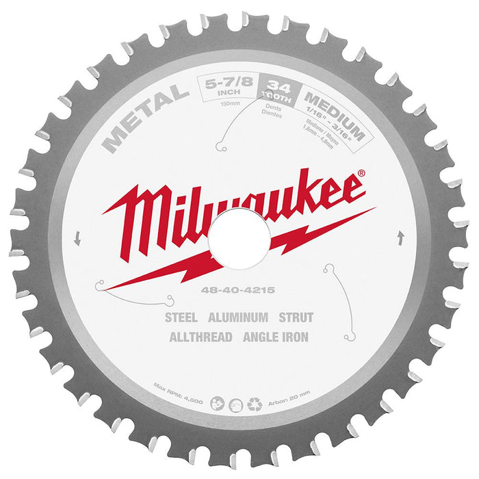 Milwaukee 5-7/8 in. Metal Cutting Circular Saw Blade