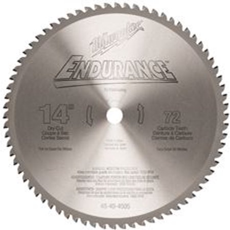 Milwaukee 14 in. 72 Tooth Dry Cut Carbide Tipped Circular Saw Blade