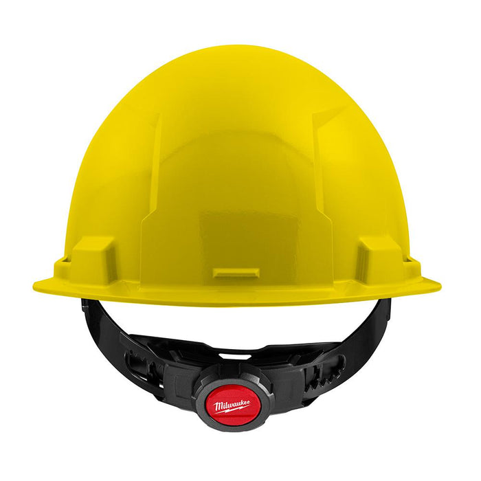 Milwaukee Yellow Front Brim Hard Hat w/4pt Ratcheting Suspension - Type 1, Class E
