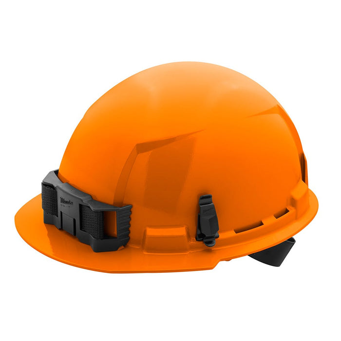 Milwaukee Orange Front Brim Hard Hat w/4pt Ratcheting Suspension - Type 1, Class E