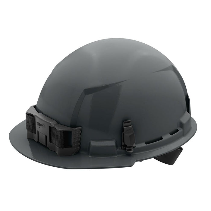 Milwaukee Gray Front Brim Hard Hat w/4pt Ratcheting Suspension - Type 1, Class E
