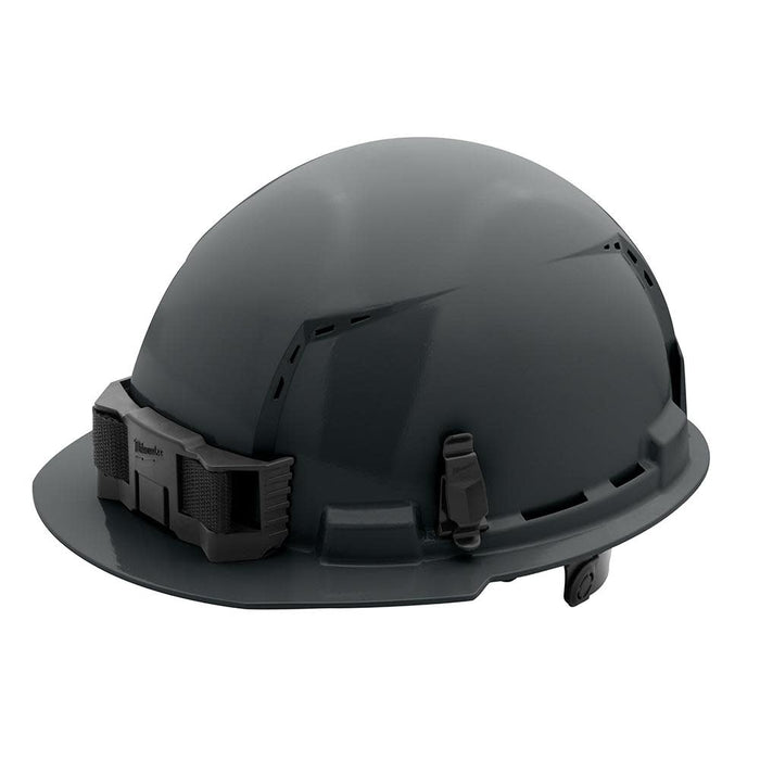 Milwaukee Gray Front Brim Vented Hard Hat w/6pt Ratcheting Suspension - Type 1, Class C