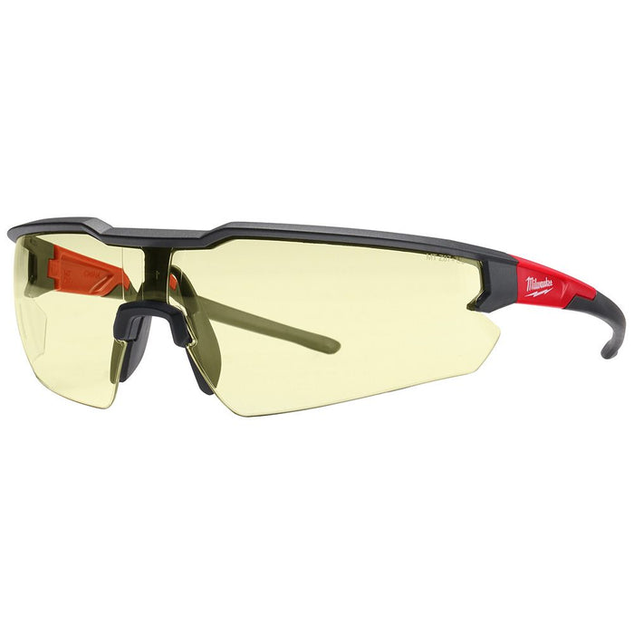 Milwaukee Safety Glasses - Yellow Fog-Free Lenses (Polybag)