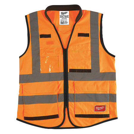 Milwaukee Class 2 High Visibility Orange  Safety Vest - 4XL/5XL (CSA)