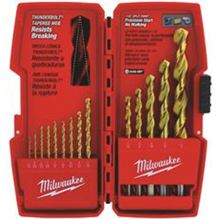 Milwaukee THUNDERBOLT® Titanium Drill Bit Set – 14PC