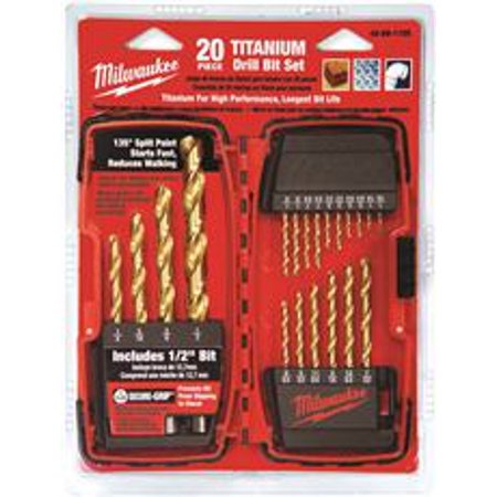 Milwaukee THUNDERBOLT® Titanium Drill Bit Set – 20PC