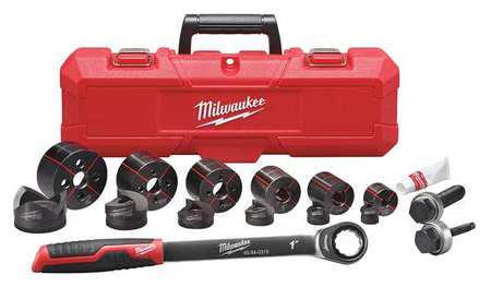 Milwaukee EXACT™ 1/2 in. to 2 in. Hand Ratchet Knockout Set