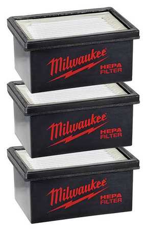 Milwaukee M12 HAMMERVAC 3 pack Filters