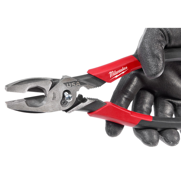 Milwaukee 9" Lineman's Comfort Grip Pliers w/ Crimper and Bolt Cutter (USA)