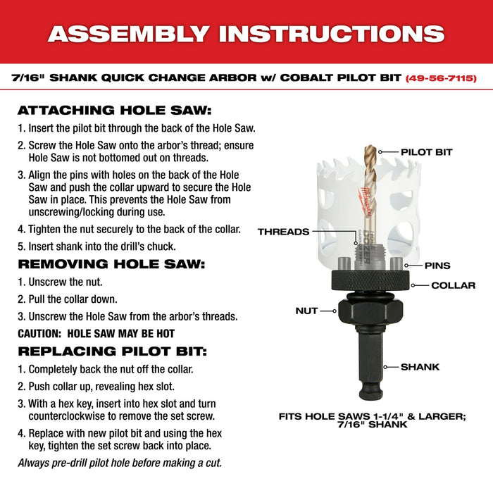 Milwaukee 3-1/2" HOLE DOZER™ with Carbide Teeth Hole Saw