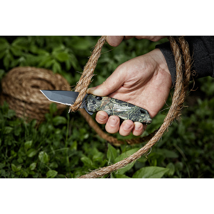 Milwaukee FASTBACK™ Camo Spring Assisted Folding Knife