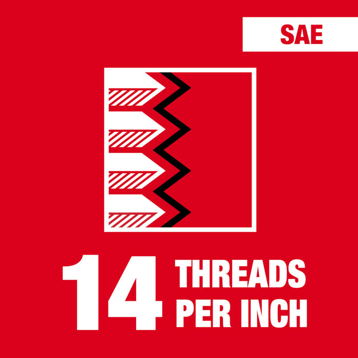 Milwaukee 7/16"-14 NC 1-Inch Hex Threading Die