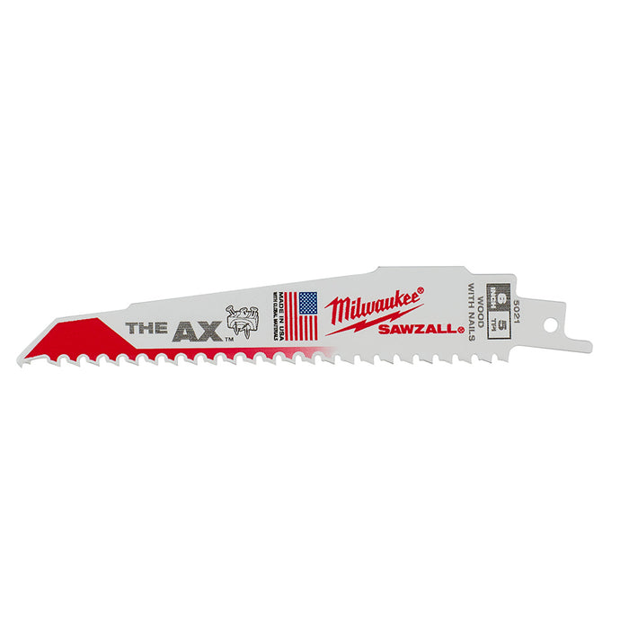 Milwaukee 6 in. 5 TPI the Ax SAWZALL Blades 5PK