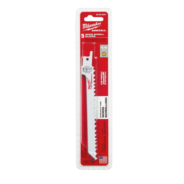 Milwaukee 6 in. 4/6 TPI SAWZALL® Blades 5PK