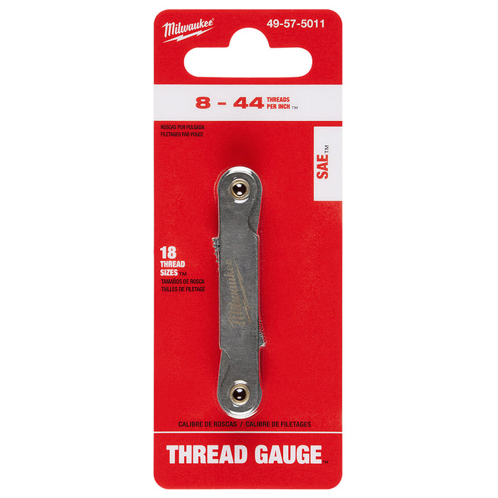 Milwaukee 8-44 TPI SAE Thread Gauge