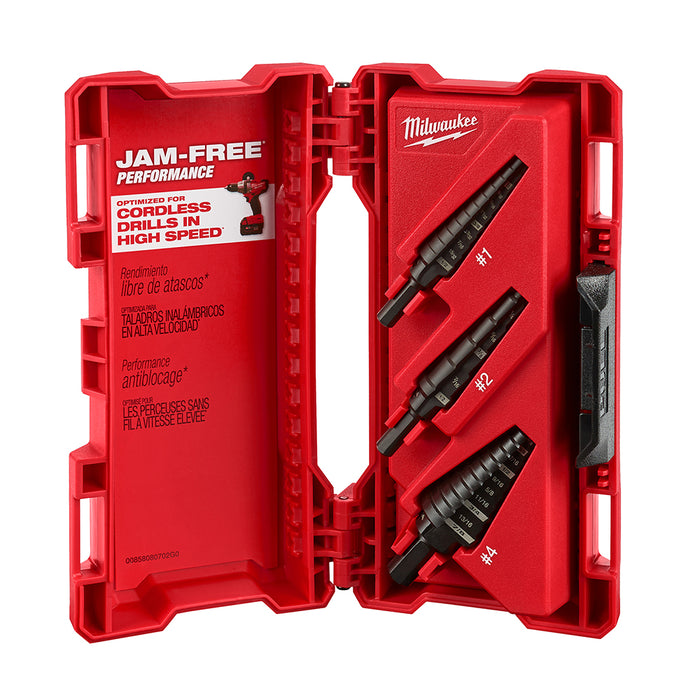 Milwaukee 3-Piece Step Drill Bit Set