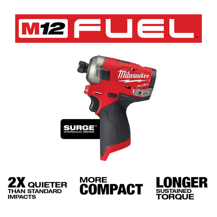 Milwaukee M12 FUEL™ SURGE™ 1/4 in. Hex Hydraulic Driver