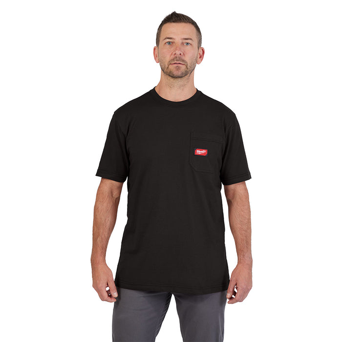 Milwaukee GRIDIRON™ Pocket T-Shirt - Short Sleeve Black L