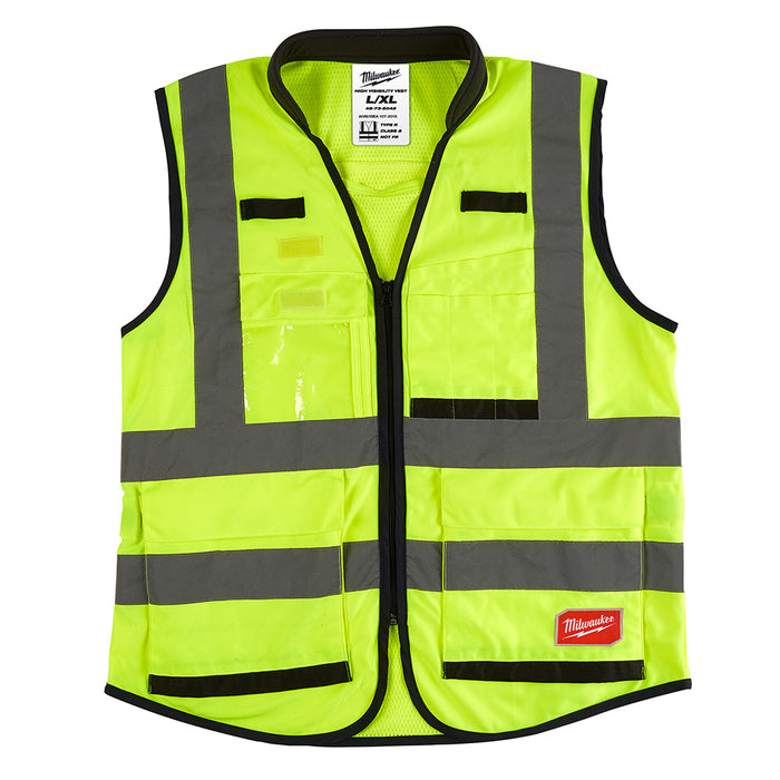 Milwaukee High Visibility Yellow Performance Safety Vest - L/XL