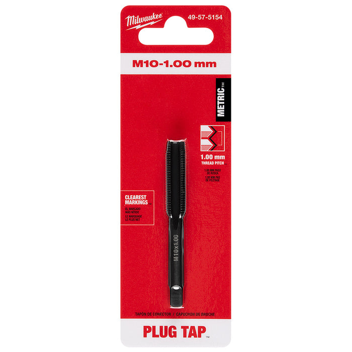 Milwaukee M10-1.00 mm Straight Flute Plug Tap