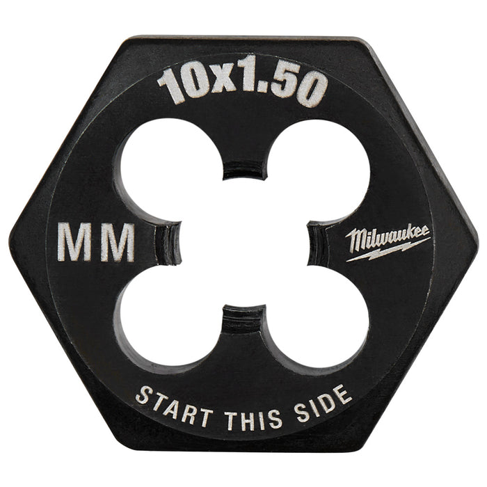 Milwaukee M10-1.50 mm 1-Inch Hex Threading Die