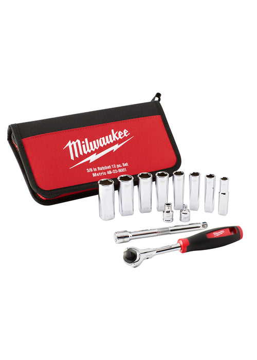 Milwaukee 12-Piece 3/8 in. Drive Metric Socket Set