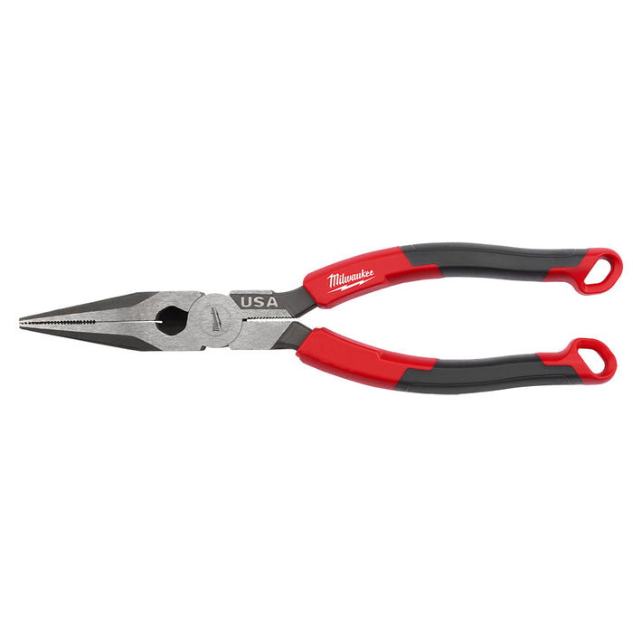 Milwaukee 8" Long Nose Comfort Grip Pliers (USA)