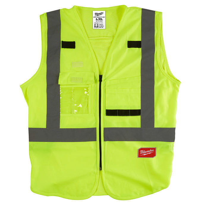 Milwaukee High Visibility Yellow Safety Vest - L/XL