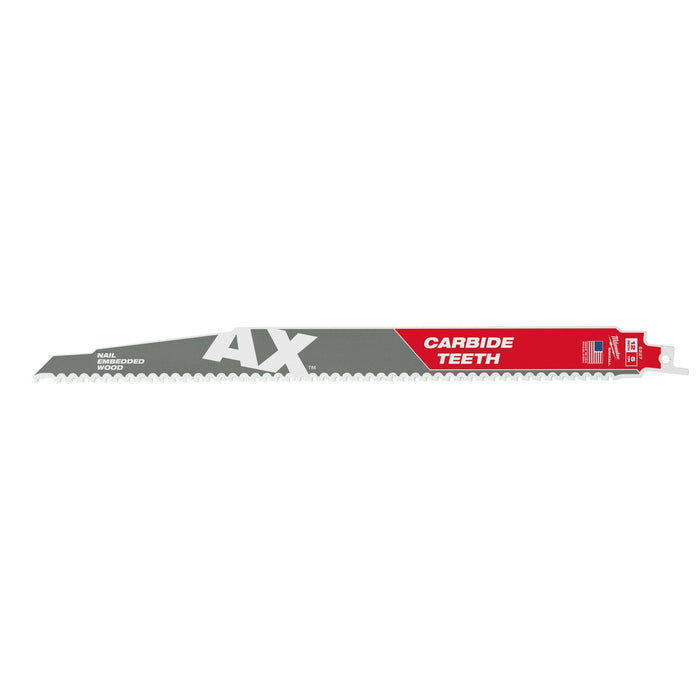 Milwaukee 12 in. 5 TPI The Ax™ Carbide Teeth SAWZALL® Blades 3PK