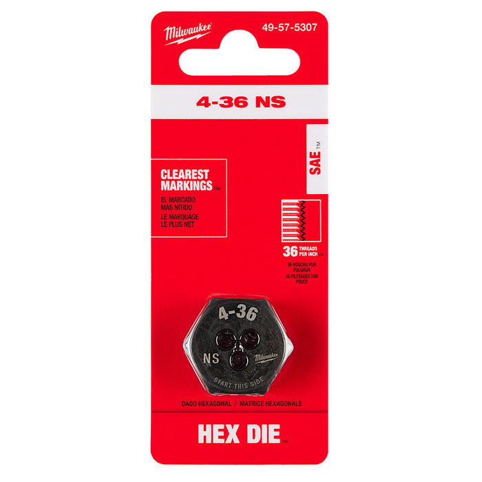 Milwaukee 4-36 NS 1-Inch Hex Threading Die