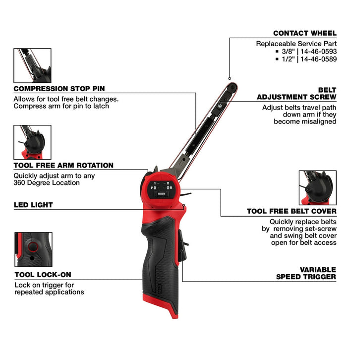 Milwaukee M12 FUEL™ 1/2" X 18" Bandfile