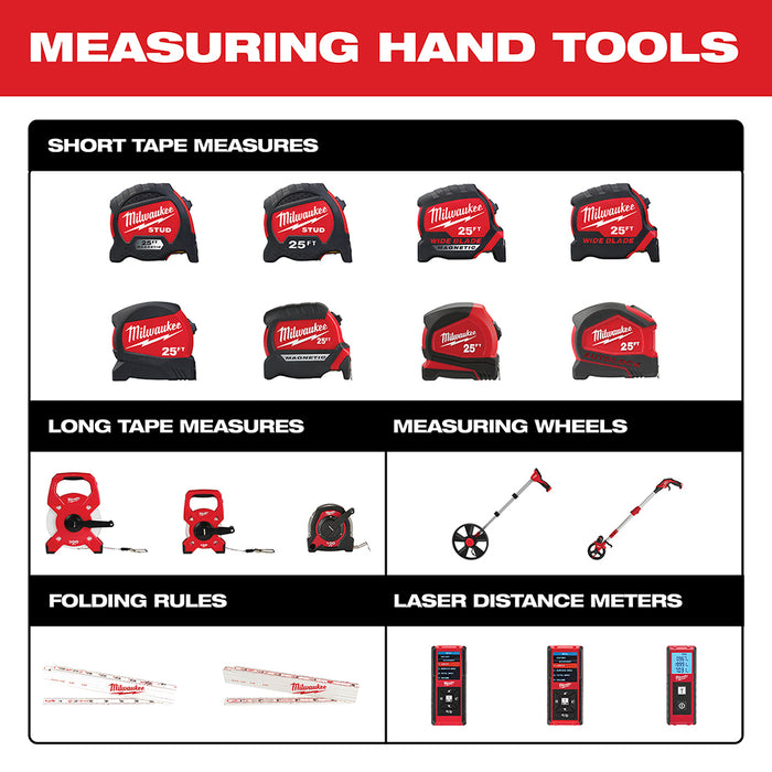 Milwaukee 25ft Magnetic STUD™ Tape Measure