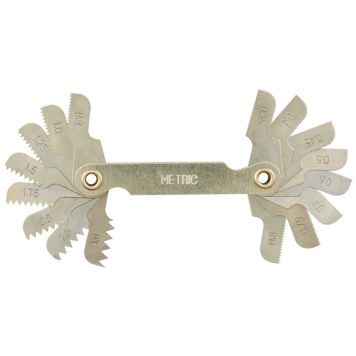 Milwaukee 0.35-3.00 mm Metric Thread Pitch Gauge