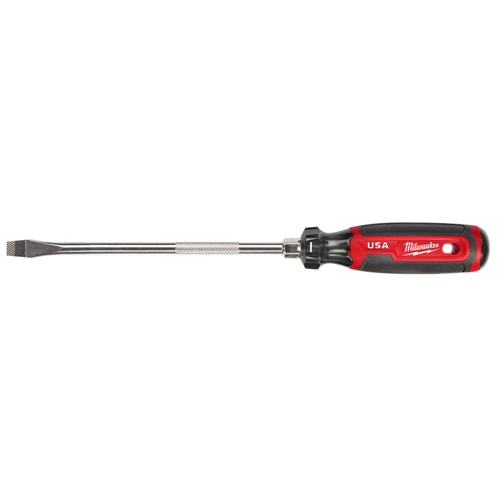 Milwaukee 3/8" Slotted 8" Cushion Grip Screwdriver (USA)