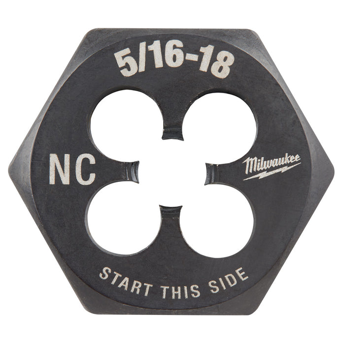 Milwaukee 5/16"-18 NC 1-Inch Hex Threading Die