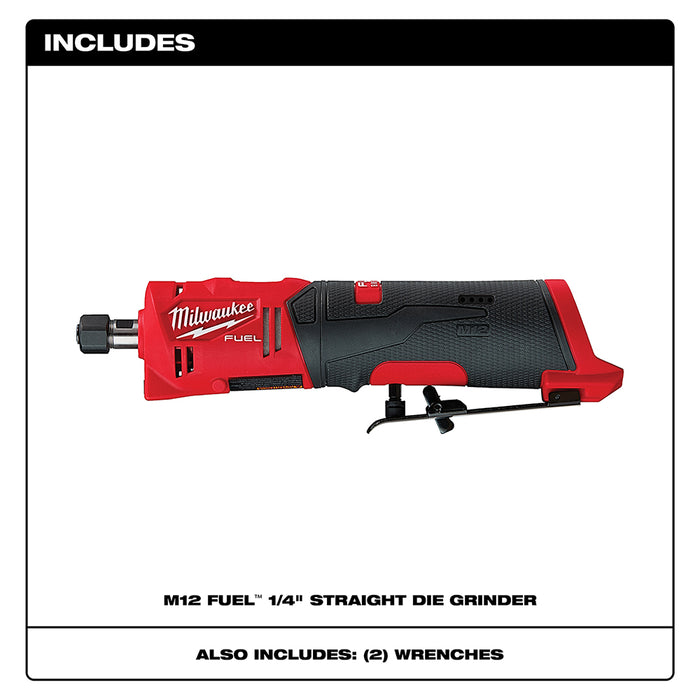 Milwaukee M12 FUEL™ Straight Die Grinder