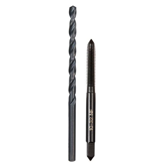 Milwaukee 10-32 NF Straight Flute Plug Tap & #21 Drill Bit