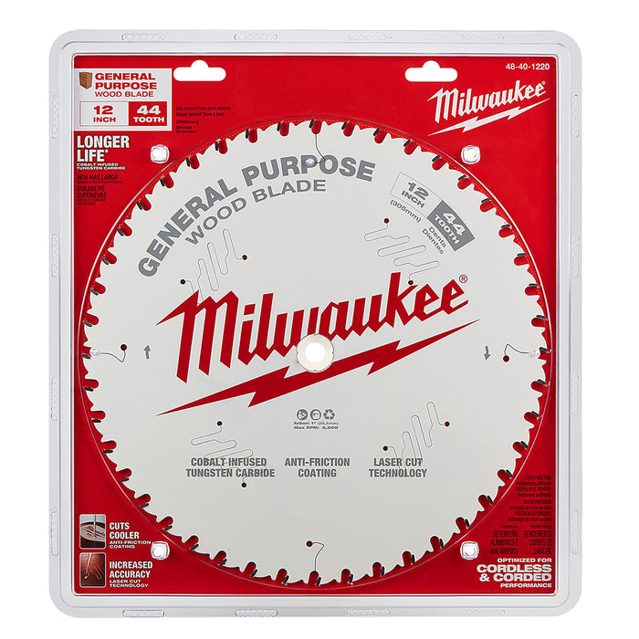 Milwaukee 12 in. 44T General Purpose Circular Saw Blade