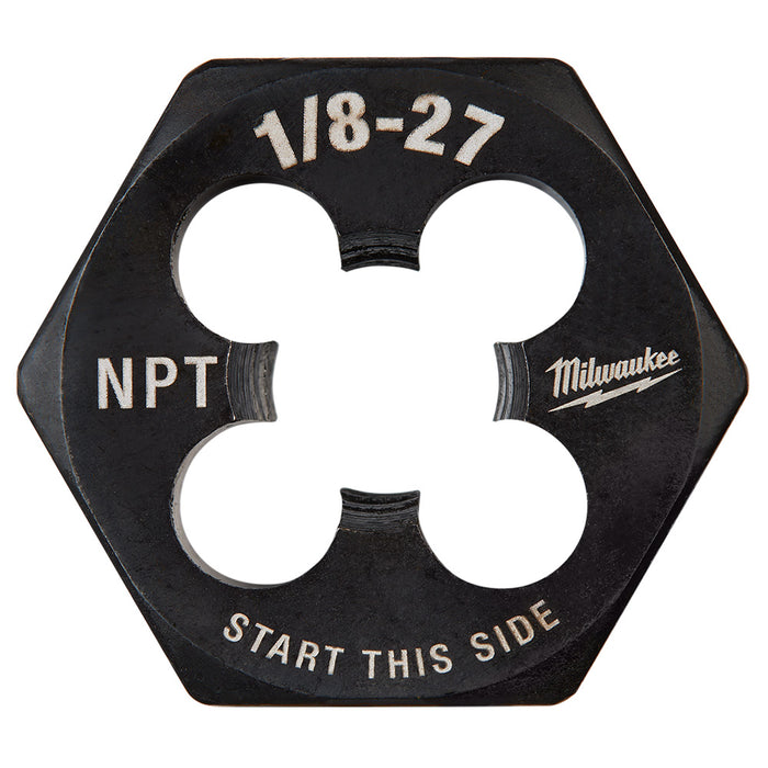 Milwaukee 1/8"-27 NPT 1-Inch Hex Threading Die